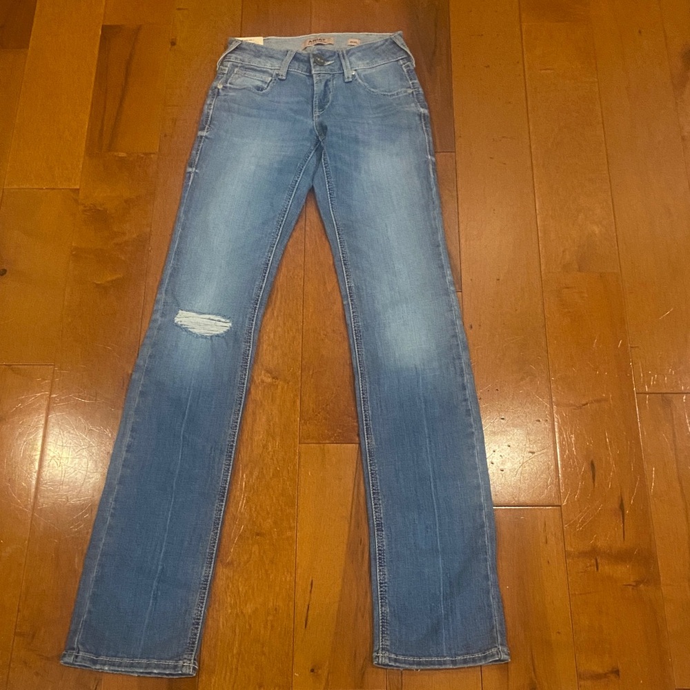 Ariat Women's Light Blue Straight Leg Jeans